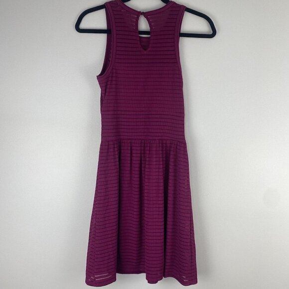 Socialite Women's Fit and Flare Barbiecore Dress Size S Pink Magenta Sheer - Picture 4 of 8